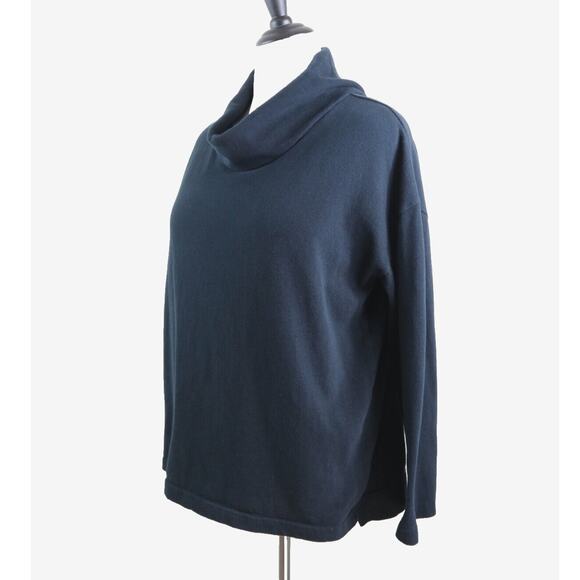 J. Jill Sweaters - Pure J Jill Size XL Fine Knit Cotton Cowl Neck Sweater Pullover Black
